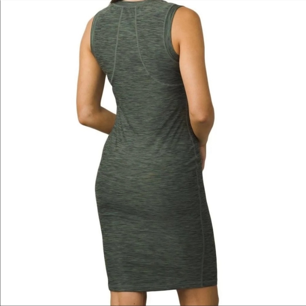 Prana Vertex BodyCon Sleeveless Gray Dress - Picture 4 of 4